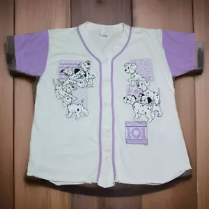 Maglia baseball Disney 101 Dalmatians taglia grande vintage anni 90 maglietta rara film - Foto 1 di 12