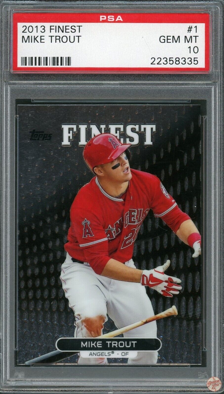 2013 TOPPS FINEST MIKE TROUT #1 PSA 10 POP 412 (335)