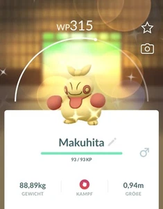 ✨#296 Shiny Makuhita Pokémon Go✨ - Picture 1 of 2