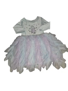 Girls DISNEY FROZEN II Size 5t Elsa Tutu Dress Long Sleeve   - Picture 1 of 4