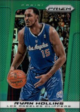 2013-14 Panini Prizm Prizms Green Clippers Basketball Card #111 Ryan Hollins
