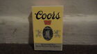 Coors playing cards, bridge size, 54 plastic coated cards. Awesome Condition.