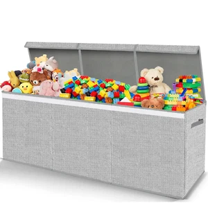 Box Giocattolo Extra Large per Bambine Ragazzi - Cassettiera Pieghevole Bambini Organizzatori - Foto 1 di 12