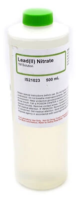 INNOVATING SCIENCE 1M Lead (Ii) Nitrate Solution, 500mL - The Curated Chemical Collection