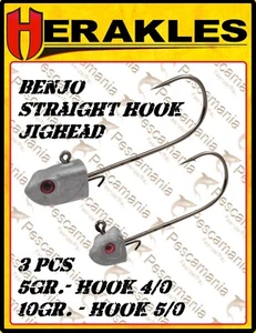 Angelhaken Colmic Herakles Scherköpfe Drangen Benjo Straight Hook Jigrute Kopf - Picture 1 of 1
