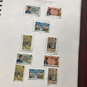 JUEGOS DE 2 SELLOS JERSEY Como Nuevo y Usado 1982 SG 299-303 BOY SCOUTS/BRIGADA DE NIÑOS Estampillada sin montar o nunca montada - Imagen 1 de 3