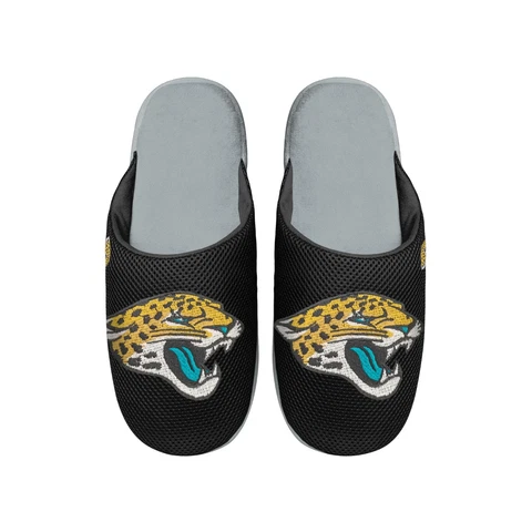 Jacksonville Jaguars 2022 NFL Men's Big Logo Mesh Slide on Slipper FREE SHIP Cover