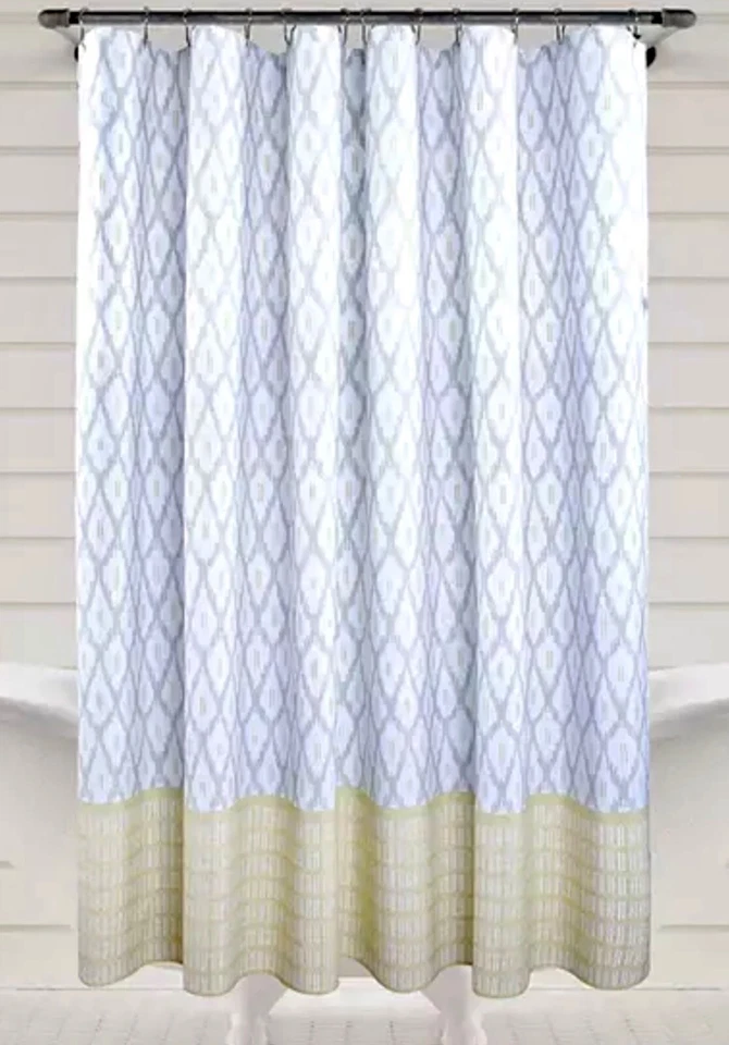 Nuevo Sonoma Goods Cortina de Ducha Tela Ikat Dorado Amarillo y Gris 70 x 72  Foto 1 de 1