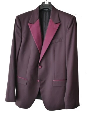 Jaqueta e colete Dolce & Gabbana marrom vermelho jantar tamanho 54 Reino Unido 44 US$ 3575 - Imagem 1 de 4