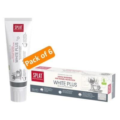 SPLAT White Plus Switzerland Toothpaste Genuine 6 pack x 100 ml - Image 1 of 4