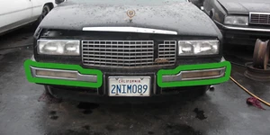 88 - 91 Cadillac Eldorado FRONT BUMPER CHROME TRIM RIGHT ONLY USED ORIGINAL - Picture 1 of 10