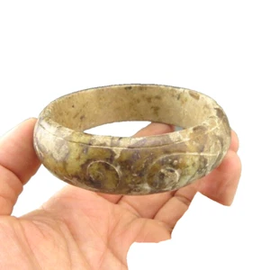 China jade antiguo, coleccionables, cultura Hongshan, flores raras, pulseras N286 - Imagen 1 de 6