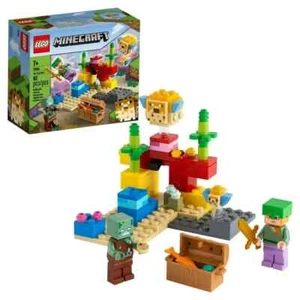 LEGO Minecraft The Coral Reef 21164 Building Toy with Alex - Picture 1 of 7
