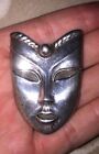 925 Mexico TC-60 Theater Mask Brooch 