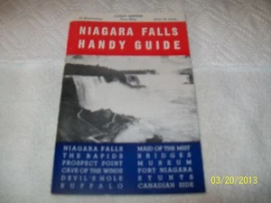ILLUSTRATED TRAVEL GUIDE & TOUR MAP,NIAGARA FALLS HANDY GUIDE 1951 - Imagen 1 de 4