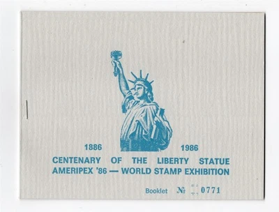 ISRAEL AMERIPEX 1986 BOOKLET STATUE OF LIBERTY  - Image 1 of 4