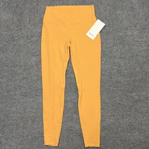 Lululemon Align Pants Womens 10 Orange High Rise 28 Inch Yoga Leggings Nulu HR - Picture 1 of 11