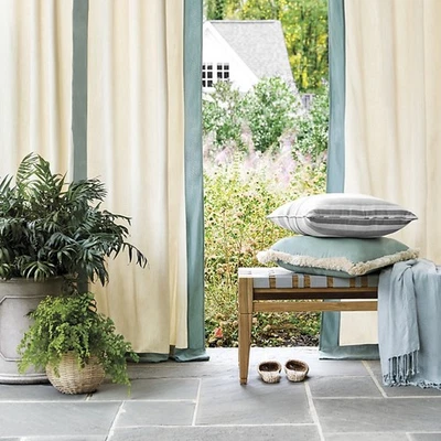 Nuevo Ballard Interior/Exterior 3 Enmarcados 50x84 con Ojales Paneles Cortinas, Arena y Spa Foto 1 de 4