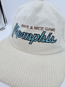 Have A Nice Game Memphis Corduroy Snapback Hat White Cream - Picture 1 of 7