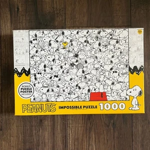 Peanuts Snoopy Impossible Puzzle with Poster 1000 Piece Puzzle NEW - Picture 1 of 3