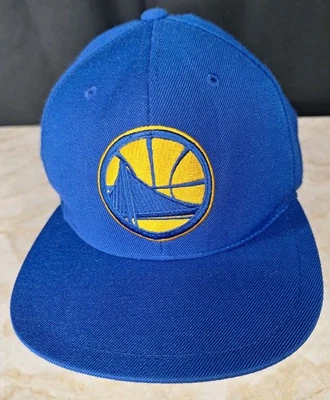 NBA Baloncesto Golden State Warriors Logo Azul SnapBack Gorra Gorra Mitchell & Ness Foto 1 de 4