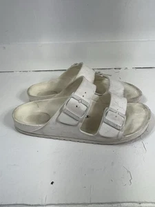 Sandali Birkenstock Arizona Essentials EVA slide donna taglia 9 bianchi - Foto 1 di 6
