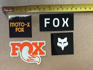 Lote de calcomanías adhesivas Fox Shocks naranja negro - Imagen 1 de 1