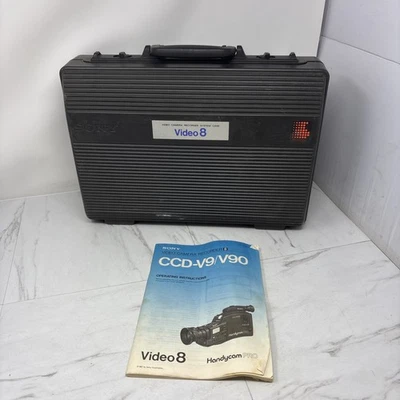 Sony Handycam Pro Video Camcorder CCD-V9 Camera With Accessories And Hard Case - Image 1 of 4