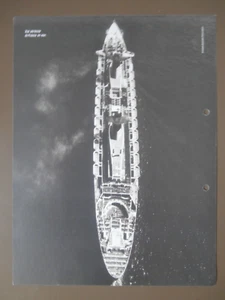 PAQUEBOT FRANCE / Vue aérienne du FRANCE en mer / FICHE PHOTO - Foto 1 di 1