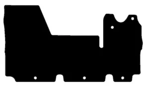 Fits Nissan Interstar 1Pc Front 1997-2010 Black Premium Velour Tailored Car Mats - Picture 1 of 6