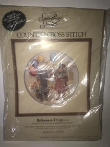 Vintage 1986 Counted Cross Stitch Kit Balloons-n-Things Needlepoint - Picture 1 of 8