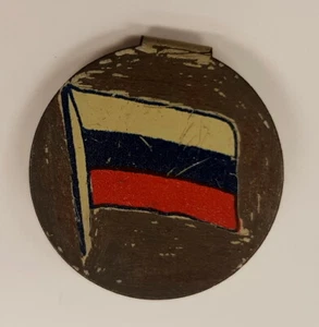 1915 • BANDERA DE TARJETA DE CIGARRILLO DE ESTAÑO WILLS CAPSTAN • RUSIA - Imagen 1 de 2