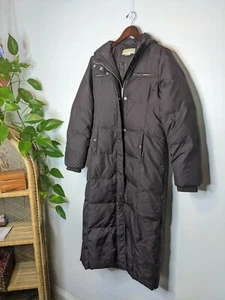 Michael Kors Women's Black Long Maxi Down Puffer Winter Coat, Size Medium - Picture 1 of 10