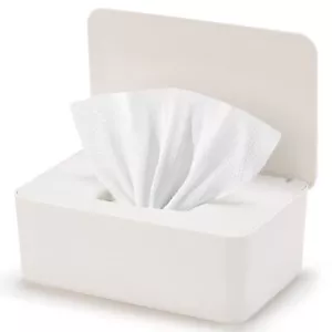 Baby Wipes Dispenser, Wipe Holder for Baby & Adult,Keeps Wet Tissue Fresh, Non-s - Picture 1 of 8