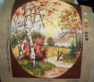 Needlepoint Canvas: Four Seasons - Autumn - Picture 1 of 4