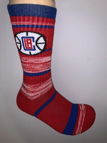 LOS ANGELES CLIPPERS NBA LOGO MENS RMC CREW LENGTH SOCKS LARGE Cover