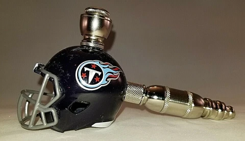 TENNESSEE TITANS FOOTBALL HELMET SMOKING PIPE LARGE STRAIGHT DESIGN Cover