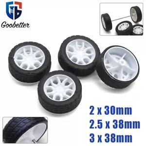Räder Gummi Reifen Kunststoff Radnaben 30/38mm für RC Modellbau Fahrzeug DIY - Bild 1 von 14