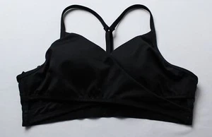 Victoria's Secret Women's Lightly Lined Racerback Sports Bra AP2 Black Medium - Picture 1 of 3
