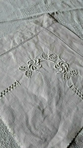 recup ALTES Leinwandmuster Leinen Butterei Tage 25x24OLD - Bild 1 von 3