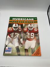 1992 Miami Hurricanes Football Media Guide Vintage Dwayne The Rock Johnson