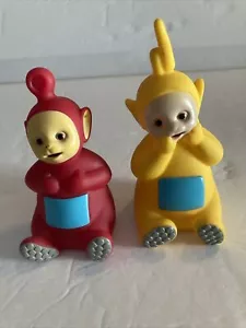 1998 Ragdoll Hasbro Teletubbies Figures Red Po & Yellow Lala - Picture 1 of 6
