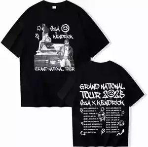 Kendrick Lamar & SZA 2025 Tour T-Shirt Hip Hop Concert Tee Gift For Fans - Picture 1 of 5
