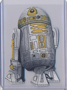 2023 Topps Star Wars 1/1 Droid Shaped Sketch Card Trent Westbrook - Picture 1 of 2