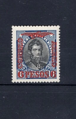 CHILE 1928 Correo Aéreo Sc.C6E O'Higgins 6 pesos / 10c MLH sello escaso Foto 1 de 2