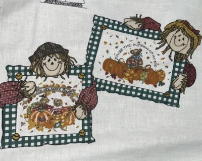 Novo travesseiro aposentado Daisy Kingdom Harvest Pals faz 2 painéis de artesanato de corte e costura - Imagem 1 de 4