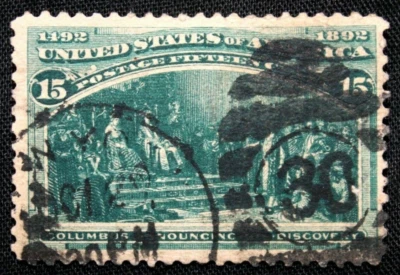 US Stamp Scott #238 ~ Columbus Announcing His Discovery15c 1893 GR02 - Image 1 of 2