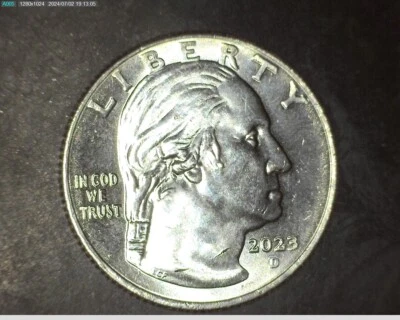 2023-D Eleanor Roosevelt Quarter Error. Die GOUGE ! Uncirculated Condition - Image 1 of 4