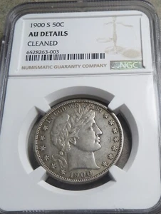 1900 S Barber Half Dollar -- NGC AU Details -- - Picture 1 of 2