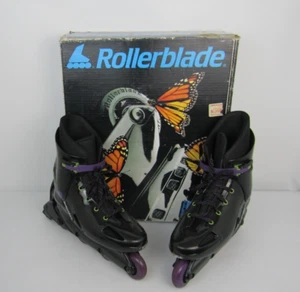 Vintage 1993 Rollerblade Bravoblade Inline-Skates mit Karton Damengröße 12 neu aus altem Lagerbestand - Bild 1 von 22
